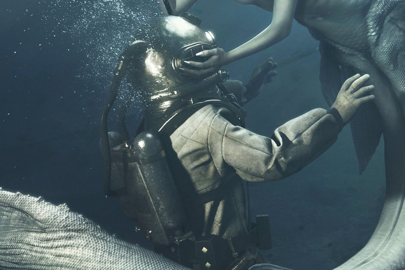 Illustration for article titled This render is so realistic that you might think mermaids are real